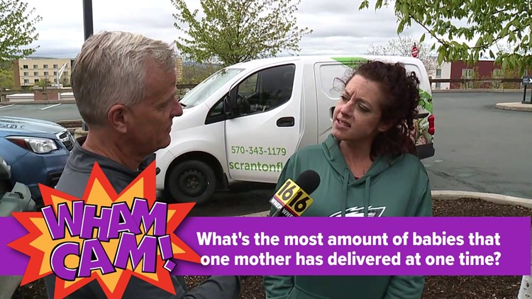 What is the record number of babies one mother has delivered at one time? | Wham Cam