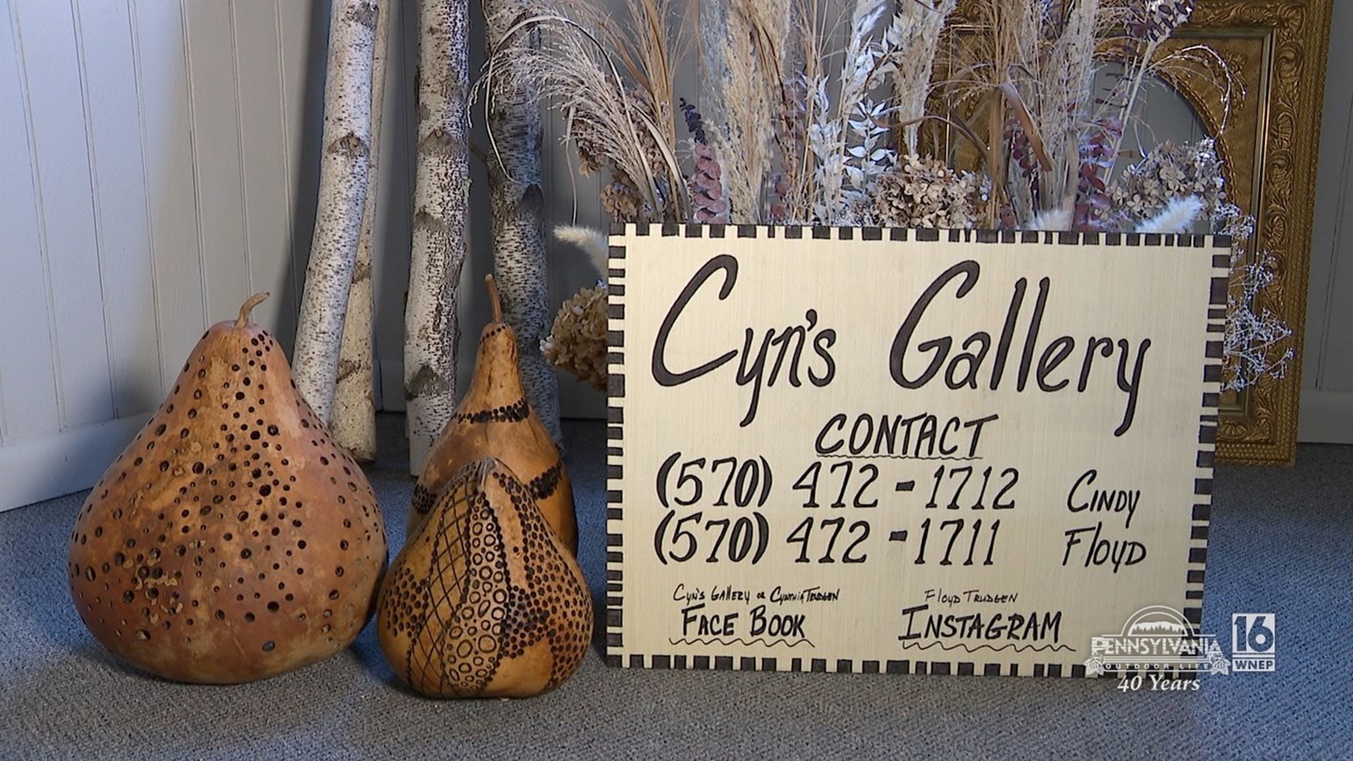 A gallery in the back mountain filled with local artwork and wildlife photography.