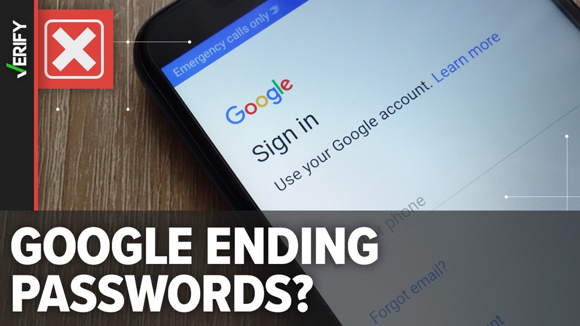Google hasn't gotten rid of passwords