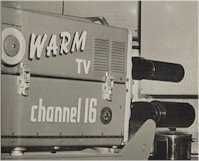 WARM-TV camera used on the show 'At Home with Janet' in the 1950s